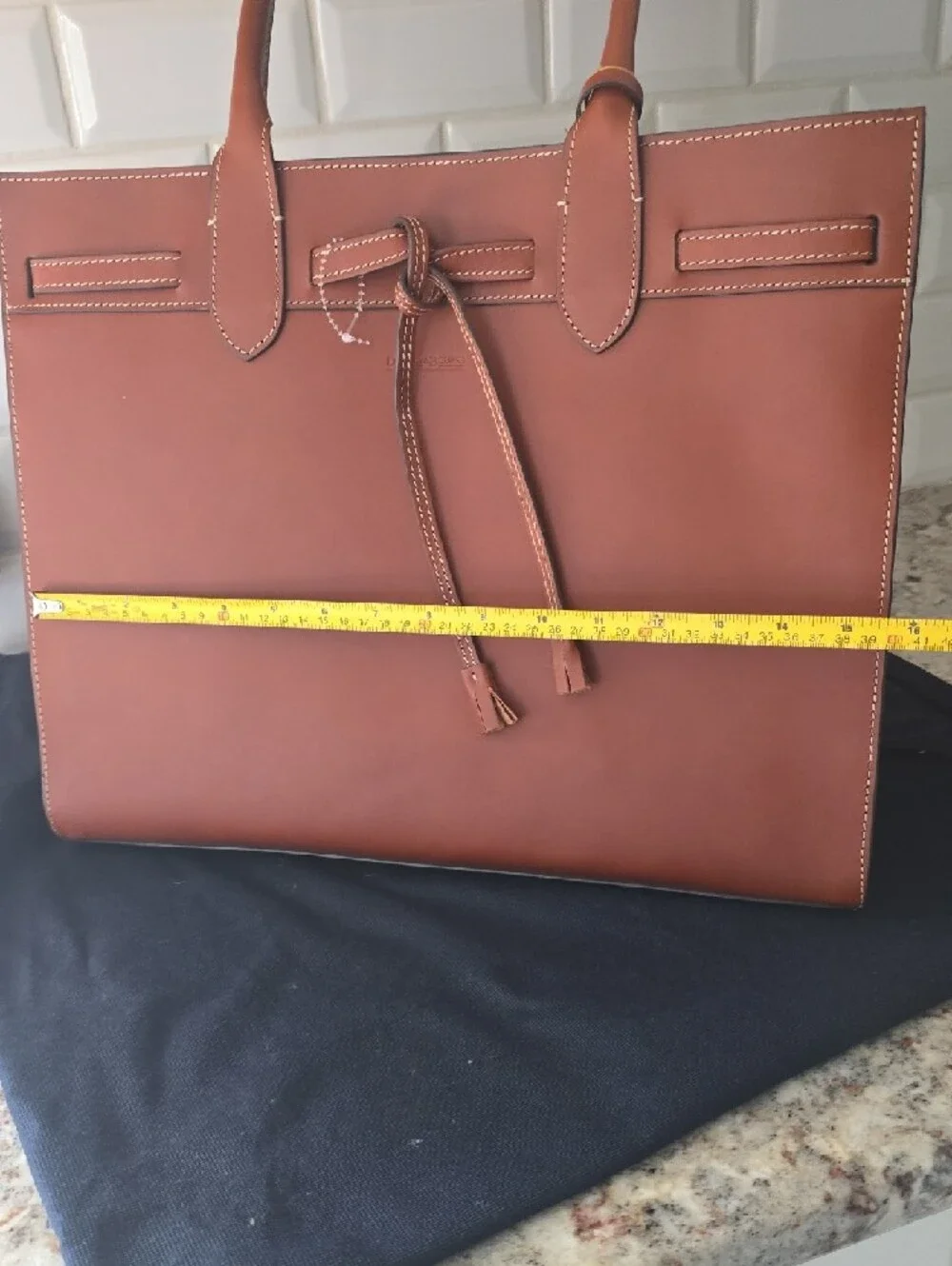 NWOT Dooney & Bourke Alto Tassel Tote - Tobacco Brown - Picture 9 of 16